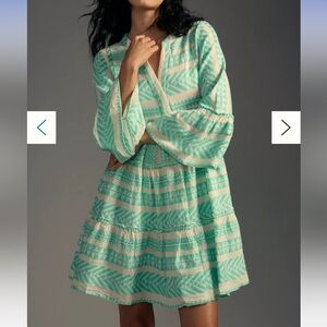 Devotion Twins Mini Dress in Aqua sz M